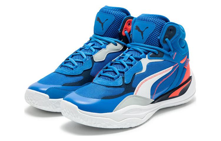 PUMA Playmaker Pro Mid Basketball Shoes 'Blue' 377902-08