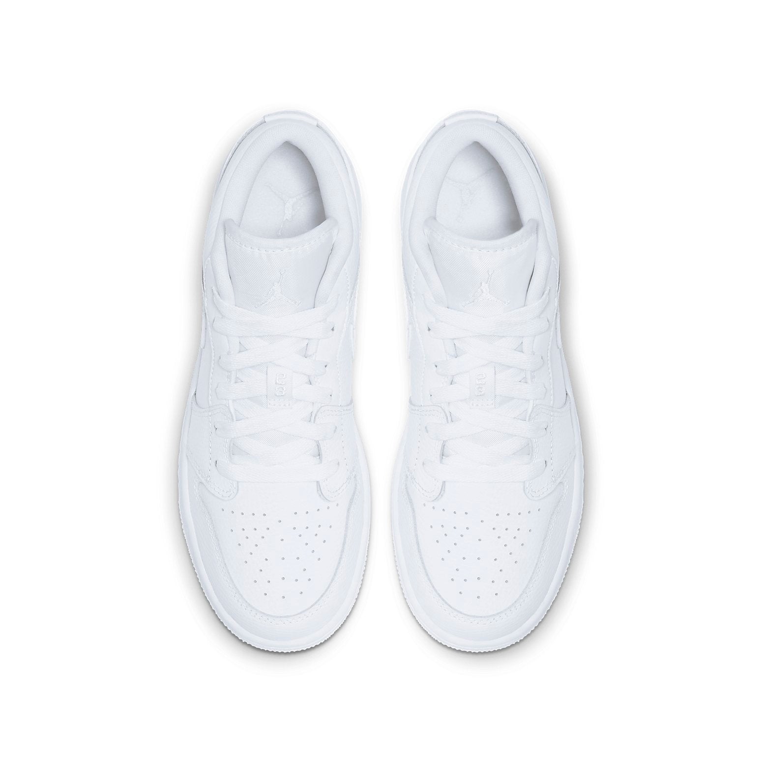 (GS) Air Jordan 1 Low 'Triple White Logo' 553560-126