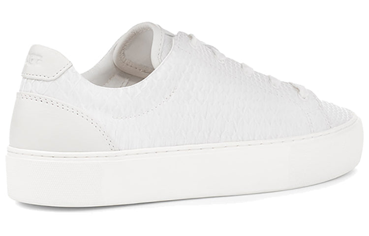 (WMNS) UGG Cakewalk Zilo snake pattern Skateboarding Shoes White 1109457-WEXT