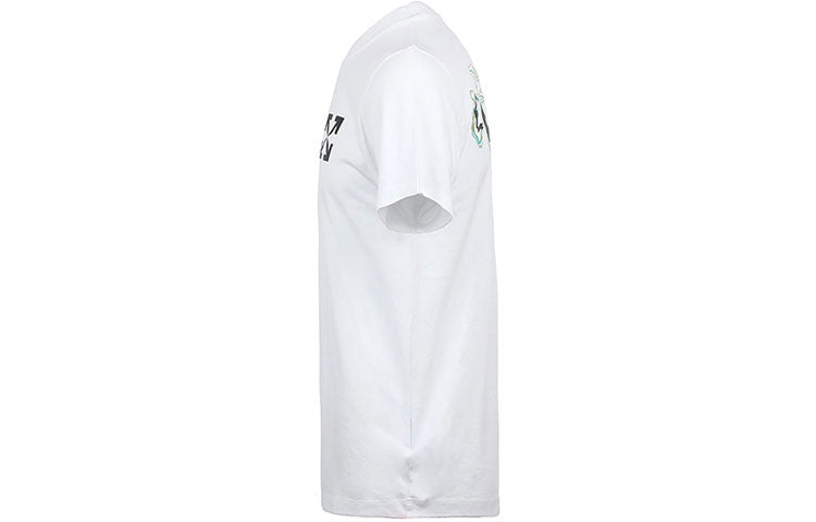 Men's Off-White SS22 Chest Classic Arrow Alphabet Printing Short Sleeve White T-Shirt OMAA027S22JER0150110