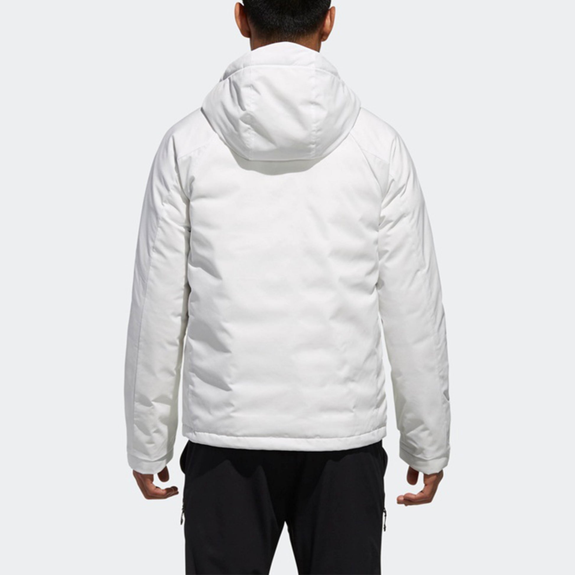 adidas 3stripes Down H Stay Warm raglan sleeve Sports hooded down Jacket White DM1964