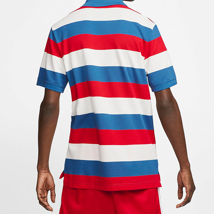 Nike Men's Sportswear Polo-Shirt Red/Blue CJ4466-457