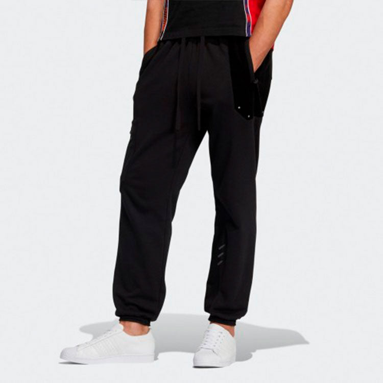 adidas originals x melting sadness Crossover Series Casual Splicing Sports Pants/Trousers/Joggers Black HC0350