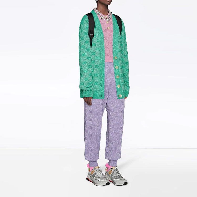 (WMNS) Gucci GG Sparkling Wool Cardigan 'Mint' 599271-XKA5X-3136