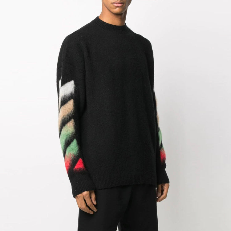 Off-White SS21 Classic Round Neck Loose Black OMHA036R21KNI0011084