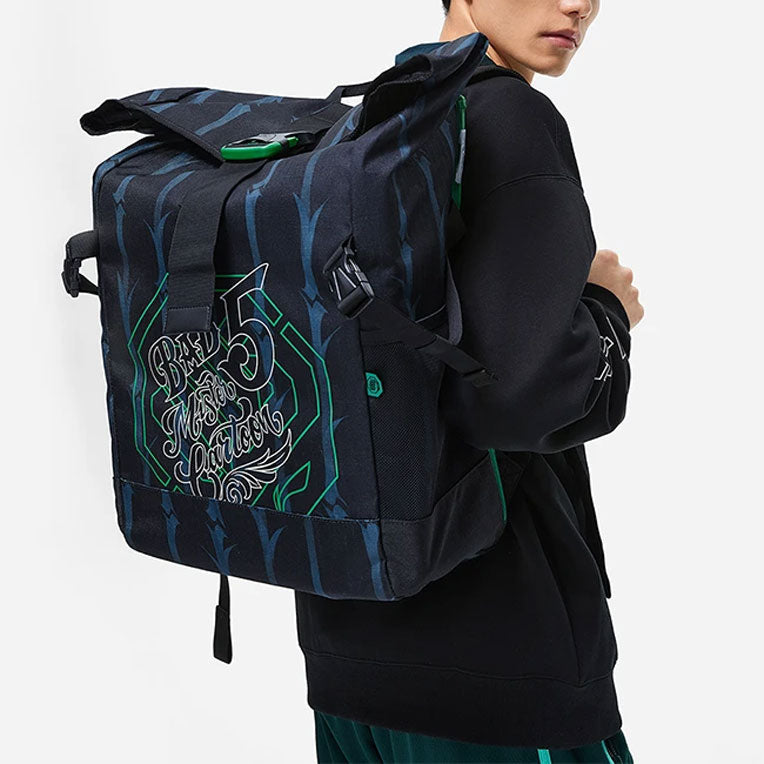 Li-Ning BadFive Graphic Backpack 'Black Blue' ABSS467-1