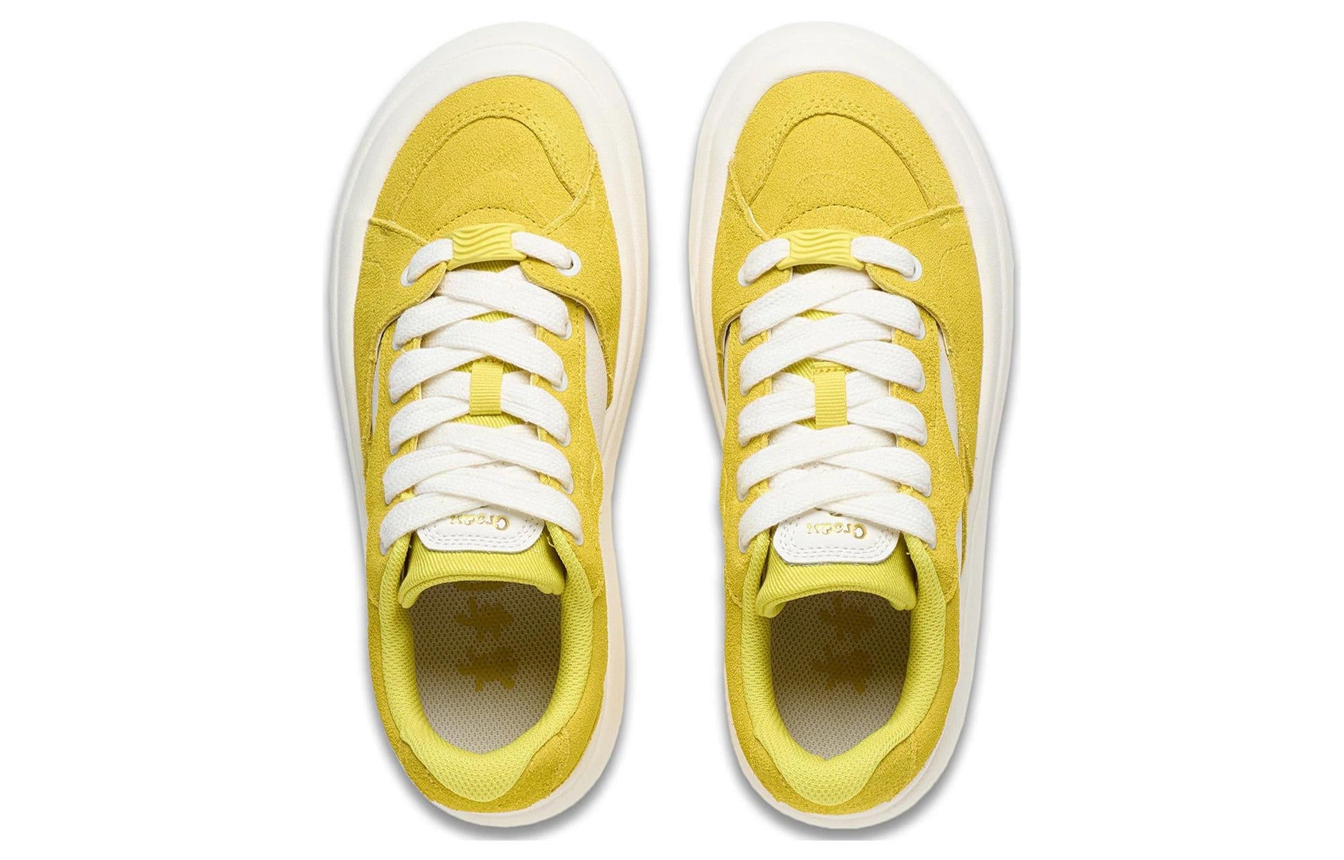 (WMNS) Li-Ning Platform Skate Shoes 'Yellow White' AZGT026-3
