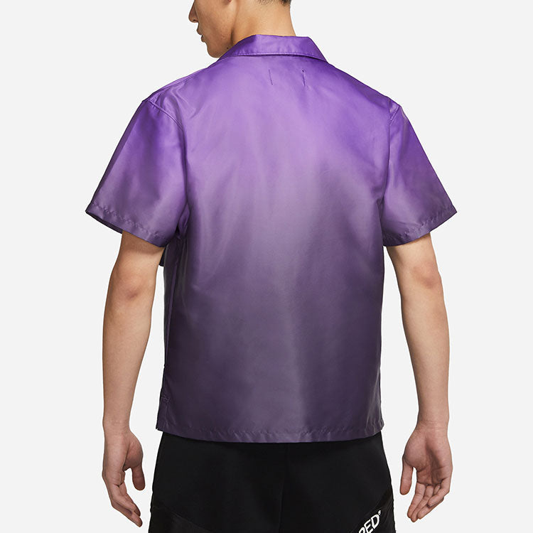 Air Jordan 23 Engineered Gradient Big Pocket Breathable Short Sleeve Shirt Purple CZ4821-578