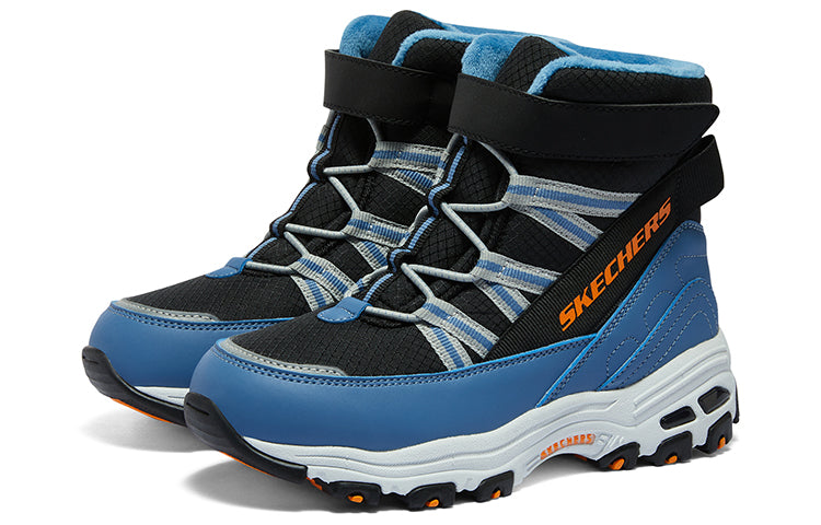 (GS) Skechers Winter Comfy Boots 'Blue Black' 660092L-BKLB