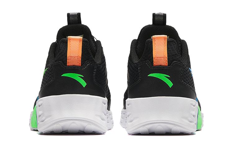 (GS) ANTA Running Series Sneakers 'Black with Green Blue' A312425515-2