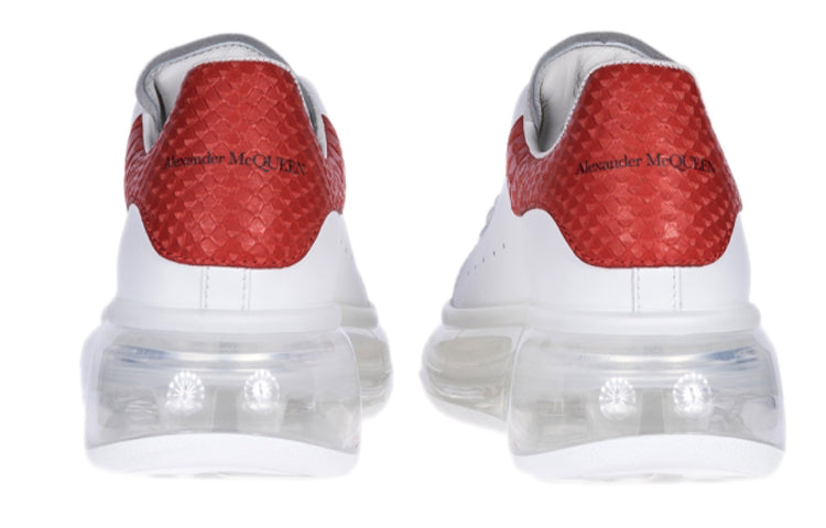 (WMNS) Alexander McQueen Oversized Sneaker in Optic 'White Lust Red' 650796WHZ4V9676