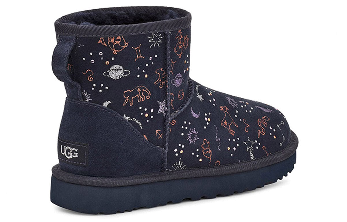 (WMNS) UGG Classic Zodiac Mini Fleece Lined Navy Blue 1112516-SNGH