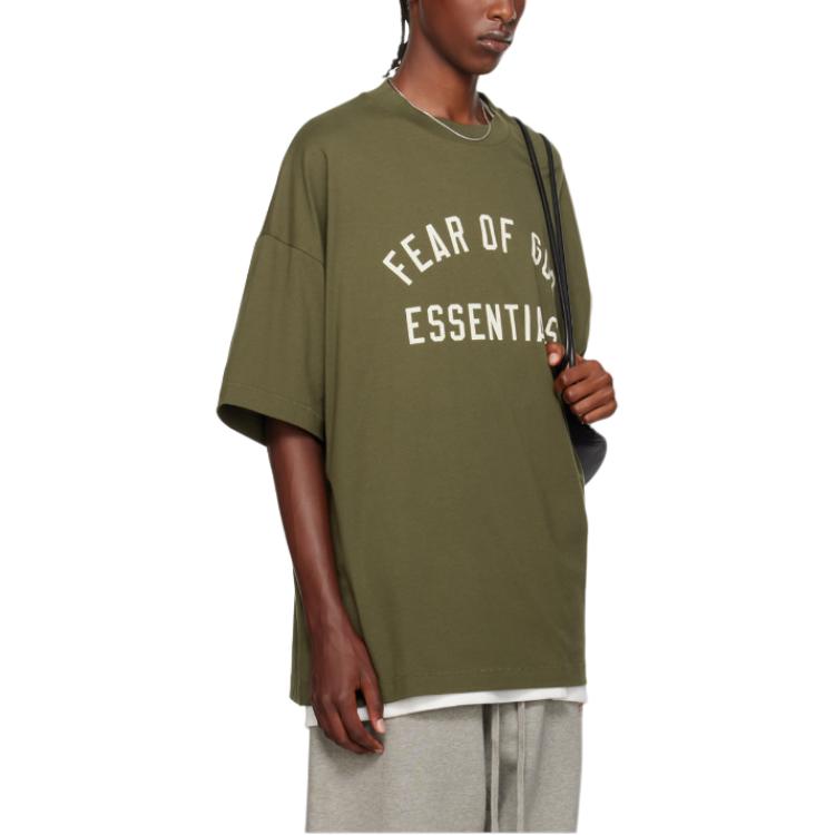 Fear of God Essentials Jersey Crewneck Tee 'Military' 125BT244195F