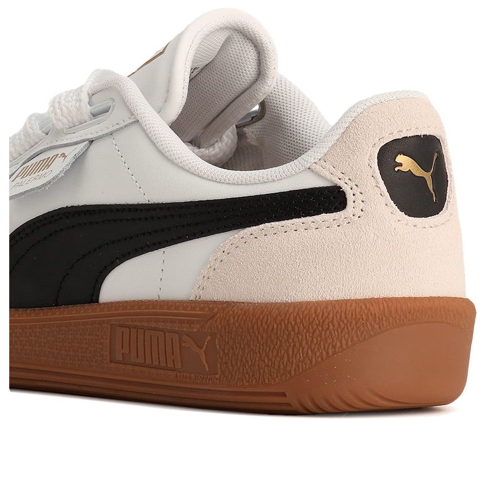 (WMNS) Puma Palermo Wide Lace SD 'White Black Vapor Grey' 402109-01