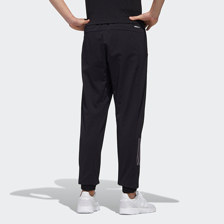 adidas neo M Ss Nn Tp 2 logo Printing Casual Bundle Feet Sports Pants Black GM2298