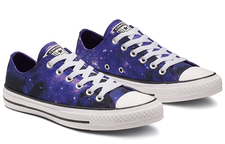 (WMNS) Converse Chuck Taylor All Star Miss Galaxy Low Top Canvas Sneakers 'Black Purple' 565209F