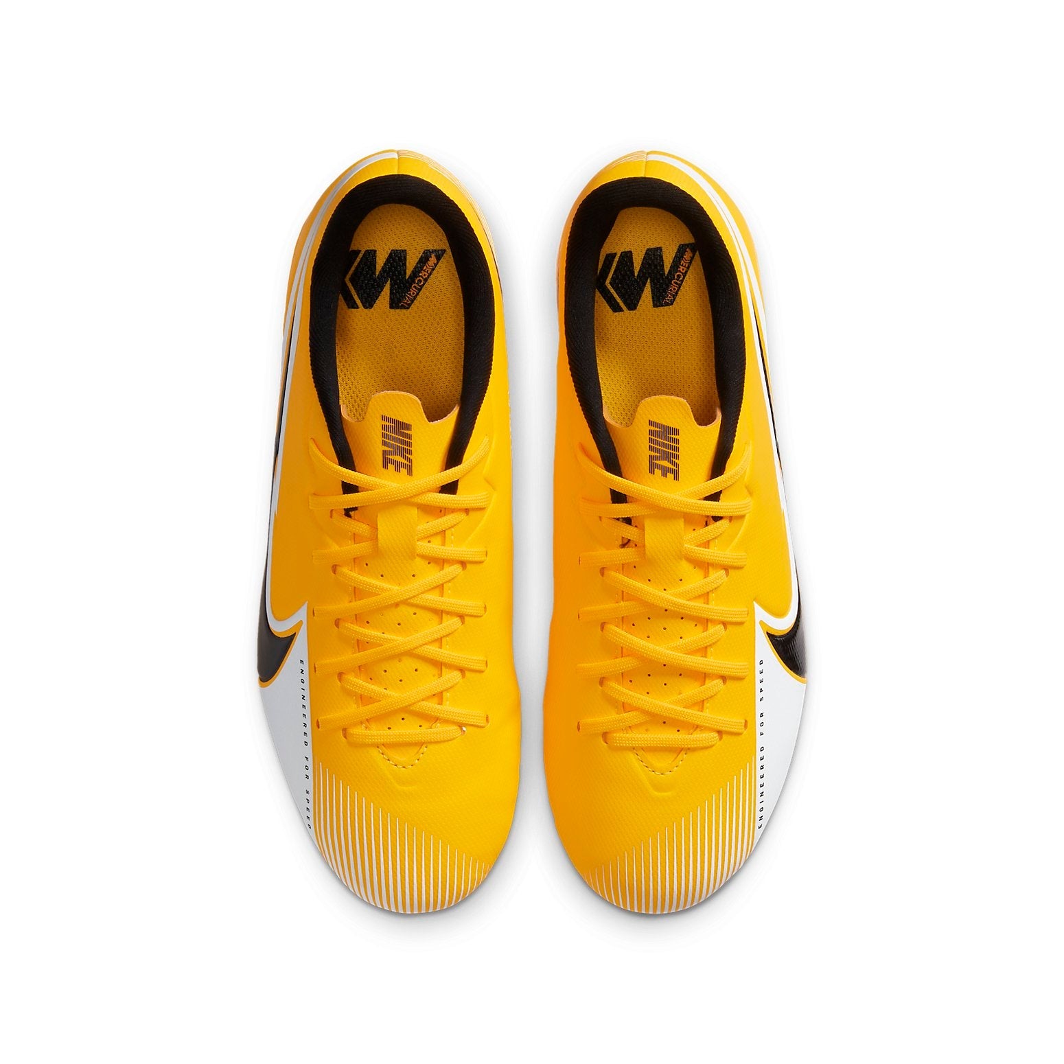 (GS) Nike Jr. Mercurial Vapor 13 Academy SG Soft Ground 'Black Yellow' AT8126-801