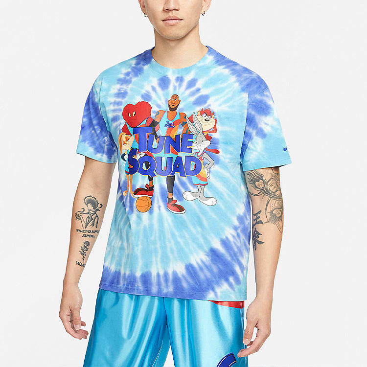 Nike x Space Jam Tie Dye Sports Tee 'Light Blue Purple' DH3824-100