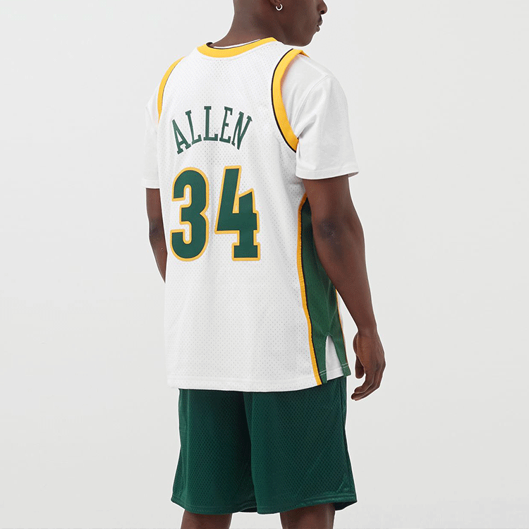 Mitchell & Ness NBA Swingman Jersey 'Seattle SuperSonics - Ray Allen 2006-07' SMJYCP20036-SSUWHIT06RAL