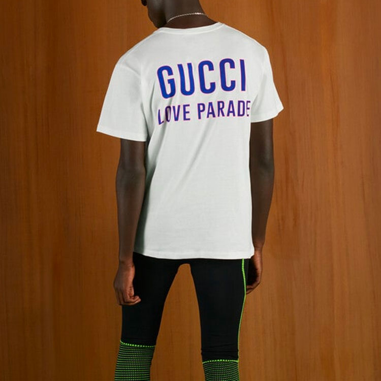 Gucci SS22 Love Parade Logo Tee 'White Purple' 548334-XJEQF-9750