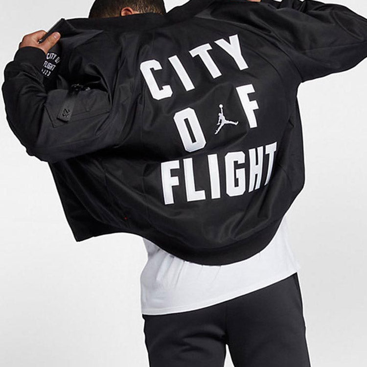 Air Jordan City Of Flight MA-1 Jacket Black 911314-010