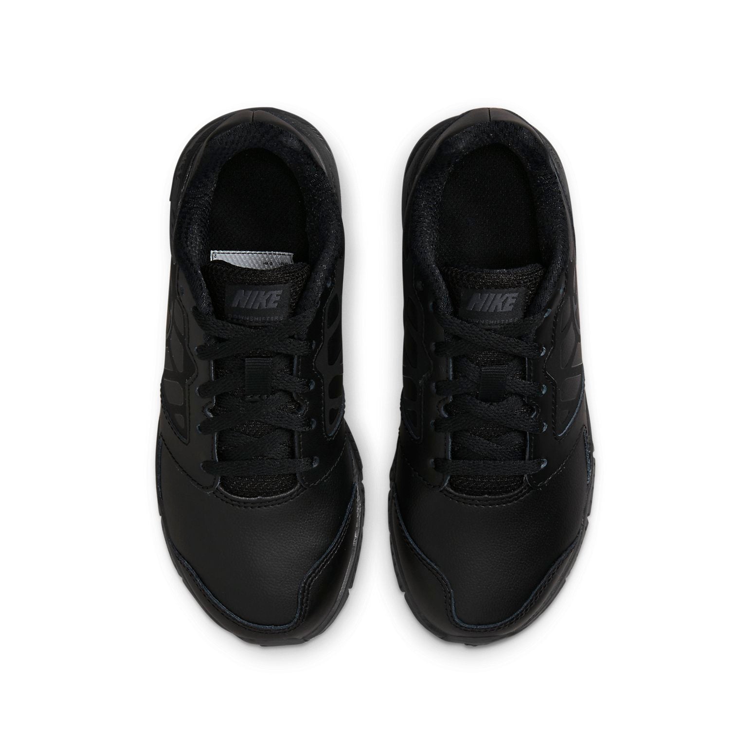 (GS) Nike Downshifter 6 LTR Leather Low-Top K Black 832883-011