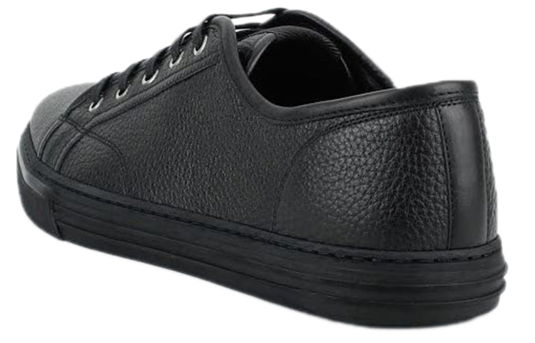 Gucci Pebbled Nappa Leather Low-top Sneakers 'Black' 312615-AOD50-1000