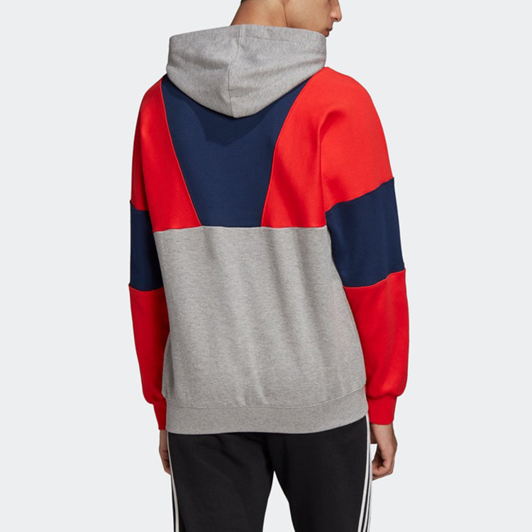 adidas originals Hoody Colorblock Casual Knit Gray Red Blue FM2207