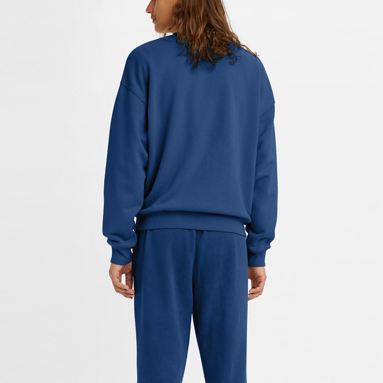 Men's Levis Embroidered Round Neck Pullover Blue A0717-0009