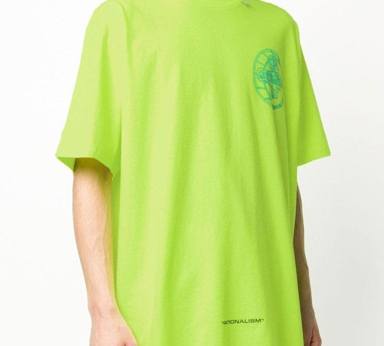 Off-White SS20 3D Rationalism Print Short Sleeve Fluorescence OMAA038R201850036288