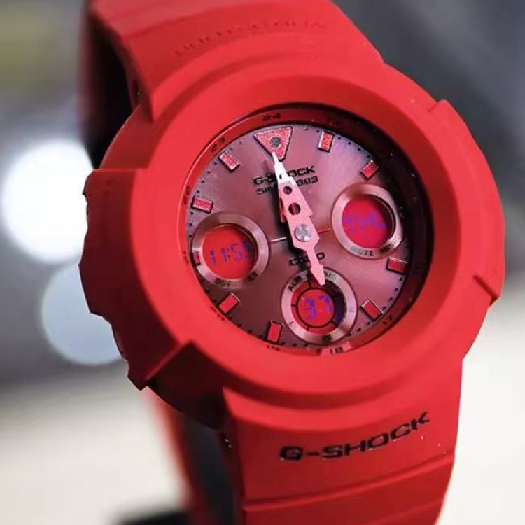 CASIO G-Shock Analog-Digital 'Red' AWG-M535C-4APR