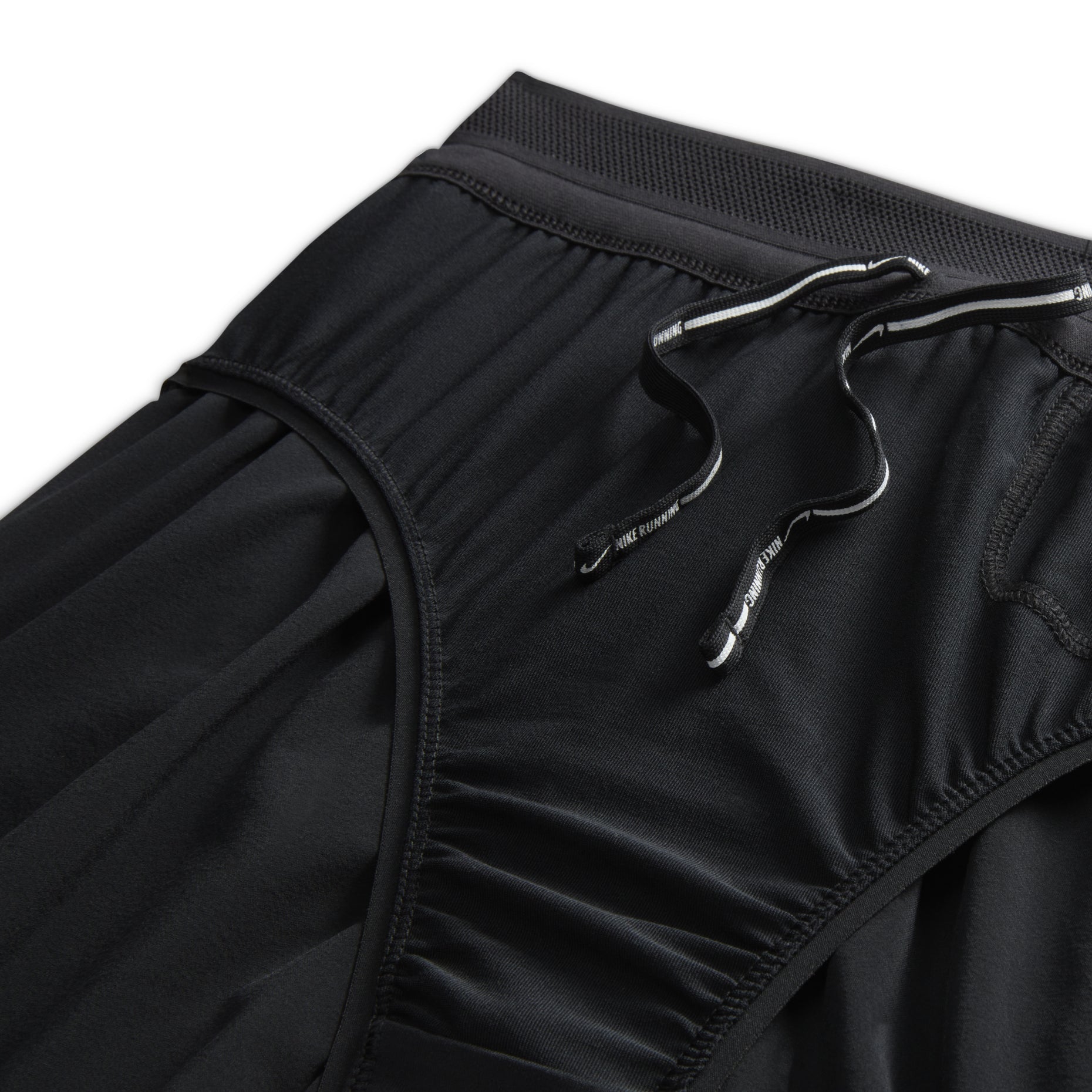 (WMNS) Nike AeroSwift Dri-FIT ADV Mid-Rise Brief-Lined 8cm Shorts Asia Sizing 'Black White' FN2329-010