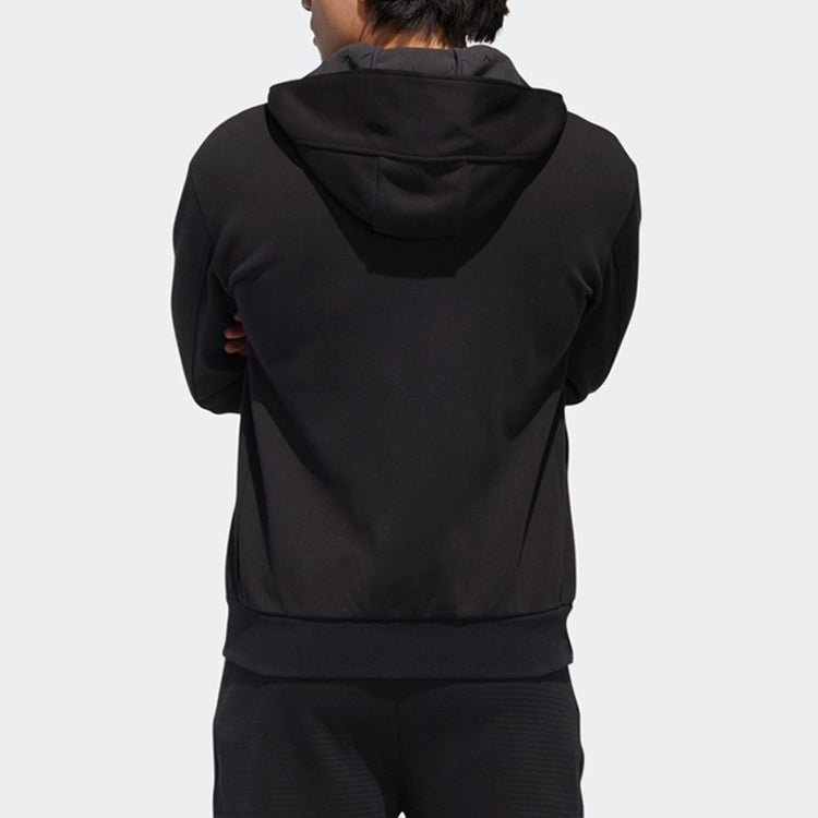 Men's adidas logo Hooded Jacket Black GM4457