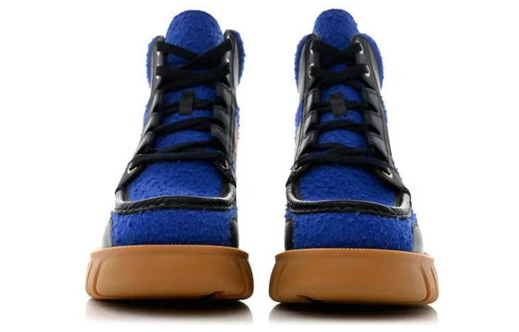 (WMNS) Gucci x North Face Romance Ankle High Boots 'Royal Blue Black' 681798-2JW20-4596
