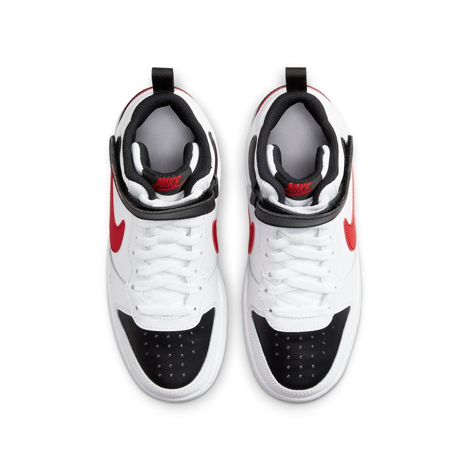(GS) Nike Court Borough Mid 2 'White University Red' CD7782-110