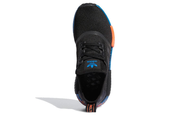 (GS) adidas NMD_R1 J 'Graffiti - Black Bluebird' FV8525