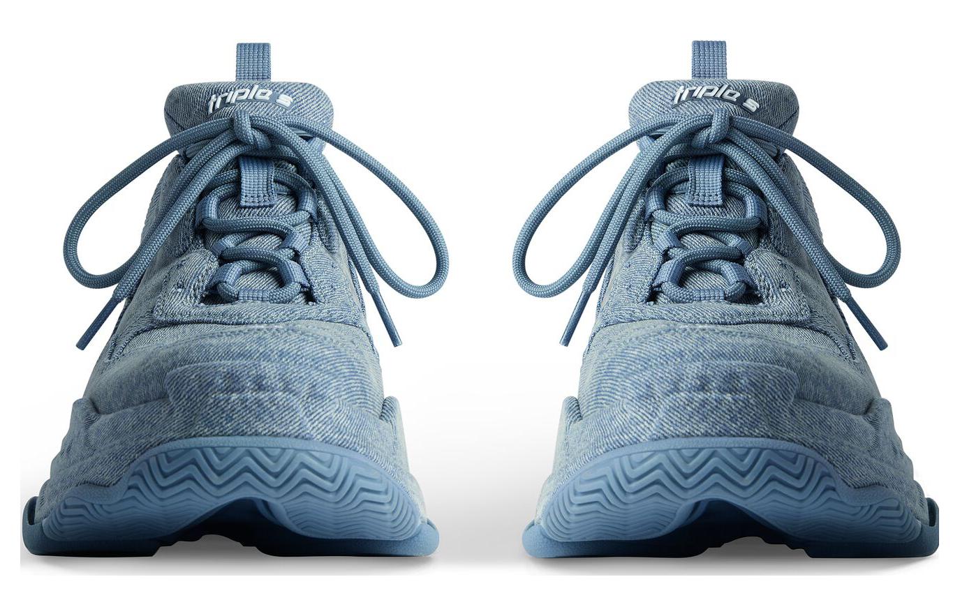 (WMNS) Balenciaga Triple S Sneakers 'Blue Denim' 524039W2DEN4000