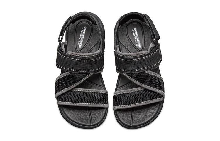 (GS) Skechers Supreme Sandals 'Black' 92222L-BKGY