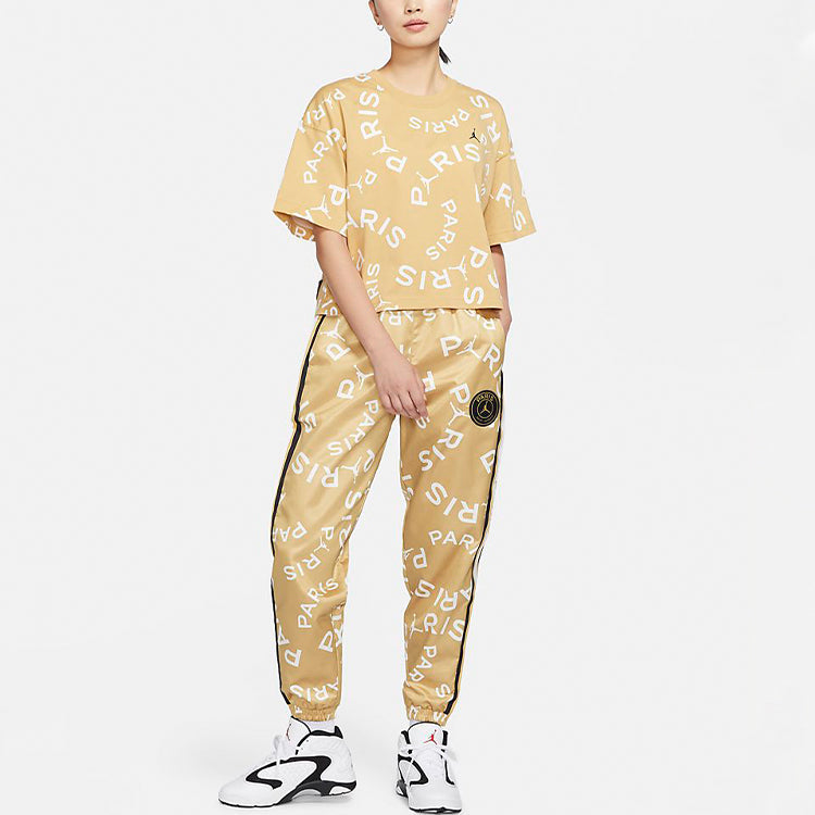 (WMNS) Air Jordan PSG Tank Pants 'Gold' CZ4136-723