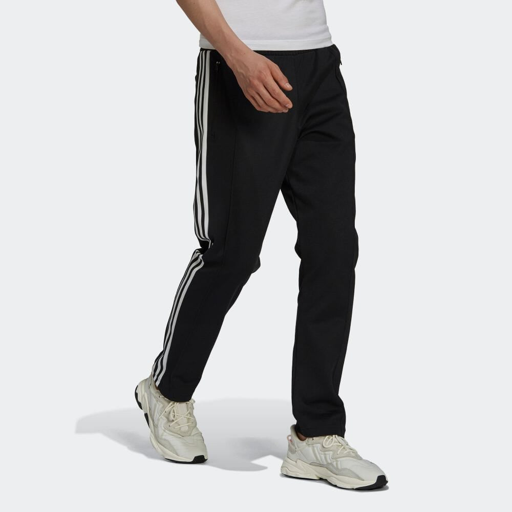 adidas originals Solid Color Stripe Logo Straight Casual Sports Pants/Trousers/Joggers Unisex Black H09115