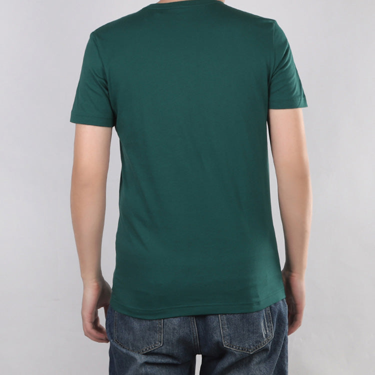 adidas neo M ESNTL LG T 1 Sports Short Sleeve Forest Green GH7511