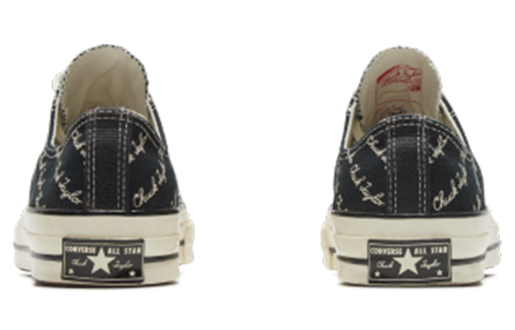 Converse Chuck 70 Low 'Scripted Signature Print - Black Egret' 167698C