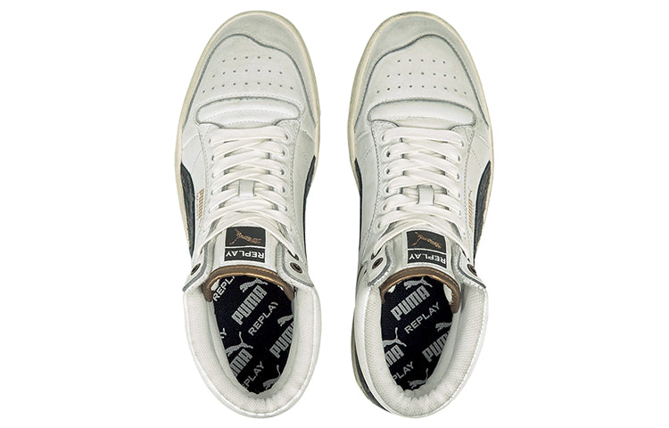 Replay x PUMA Ralph Sampson Mid Shoes Black/White/Gold 374853-01