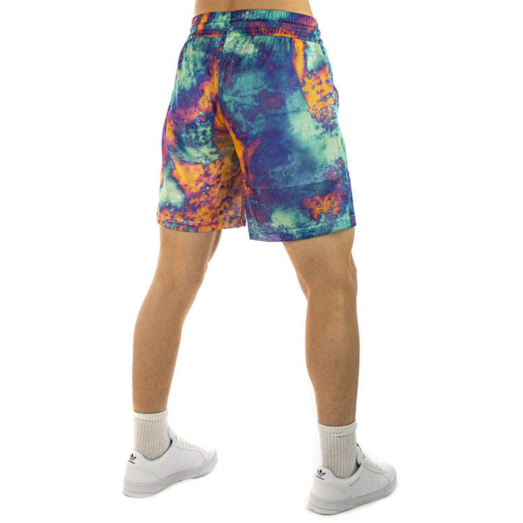 adidas originals Tie Dye Logo Lacing Casual Sports Shorts Multi-Color HT1653