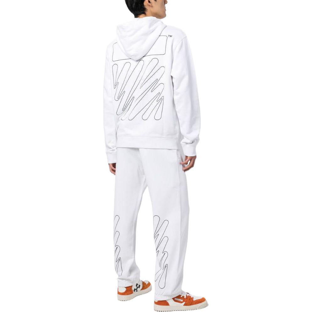 Off-White Wave Outl Print OMBB097F22FLE0155011
