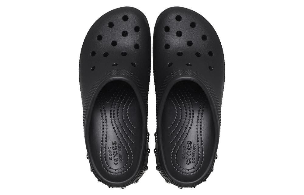 (WMNS) Crocs Siren Studded Clogs 'Black' 209017