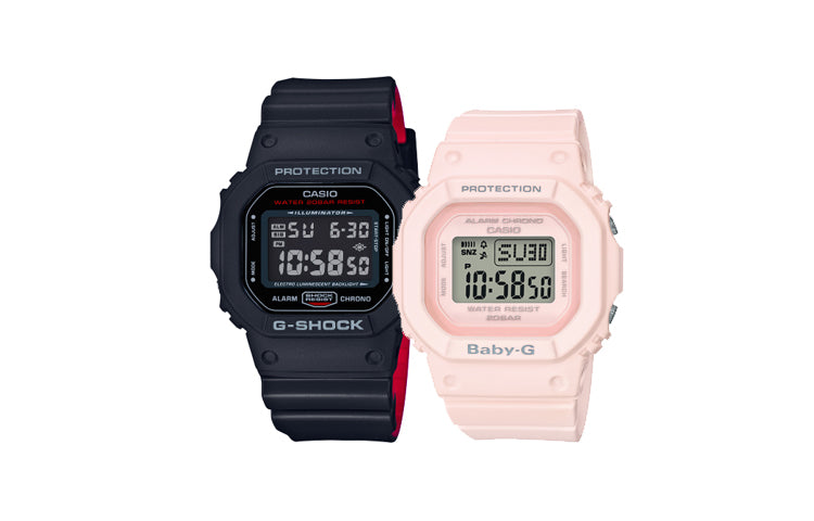CASIO G-Shock Square 'Black' DW-5600HR-1&BGD-560-4