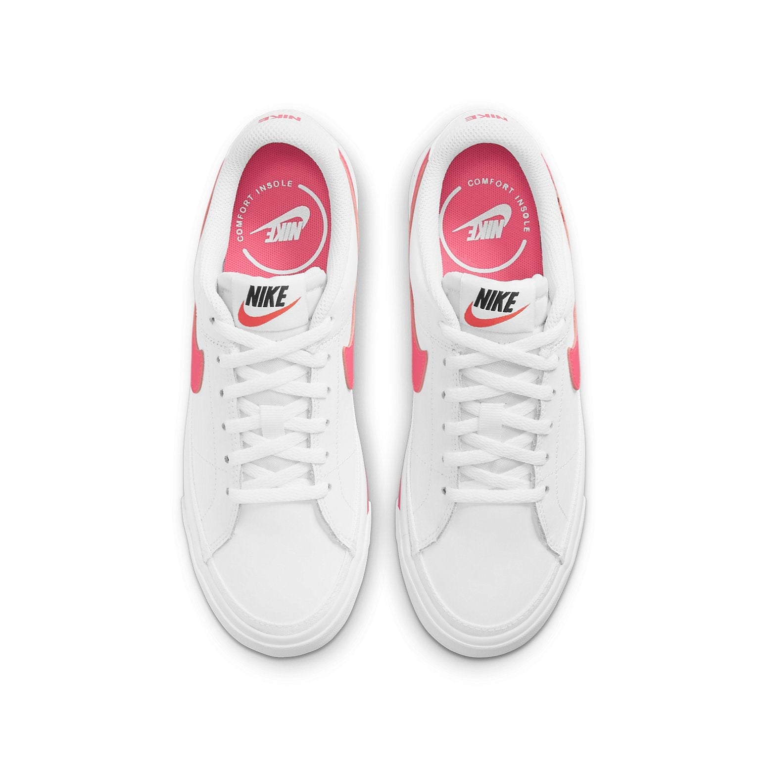 (GS) Nike Court Legacy 'White Hyper Pink' DA5380-106