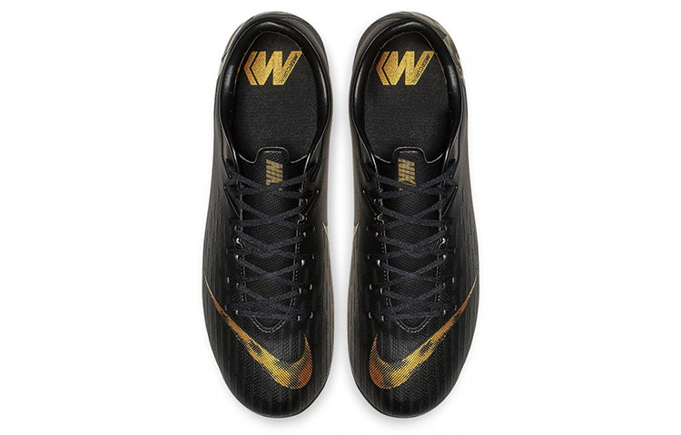 Nike Mercurial Vapor 12 Academy FG MG 'Black Metallic Gold' AH7375-077