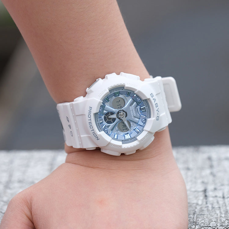 CASIO Baby G BA-130 Series 'White Blue' BA-130-7A2
